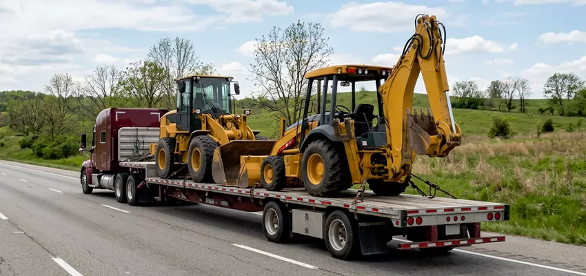 Loader and Backhoe Tractors Transport Anchorage